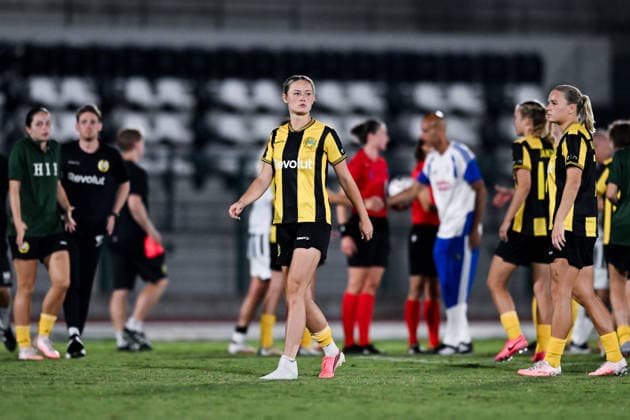 260808 Players of Hammarby looks dejected after the Women s Champions League qualifying match between Juventus and Hammarby on August 8, 2026 in Turin. Photo: Daniele Buffa BILDBYRAN COP 18 XY0123 fotboll football soccer fotball uefa womens champions league juventus hammarby dam bbeng depp *** August 8, 2026: Hammarby players look dejected after the Women’s Champions League qualifying match between Juventus and Hammarby on August 8, 2026 in Turin. Photo by Daniele Buffa, BILDBYRAN COP 18 XY0123 soccer football UEFA Women’s Champions League Juventus Hammarby women’s team BBENG depp  Copyright: DANIELExBUFFA BB260808BB699
