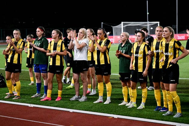 260808 Players of Hammarby looks dejected after the Women s Champions League qualifying match between Juventus and Hammarby on August 8, 2026 in Turin. Photo: Daniele Buffa BILDBYRAN COP 18 XY0123 fotboll football soccer fotball uefa womens champions league juventus hammarby dam bbeng depp *** August 8, 2026: Hammarby players look dejected after the Women’s Champions League qualifying match between Juventus and Hammarby on August 8, 2026 in Turin. Photo by Daniele Buffa, BILDBYRAN COP 18 XY0123 soccer football UEFA Women’s Champions League Juventus Hammarby women’s team BBENG depp  Copyright: DANIELExBUFFA BB260808BB701
