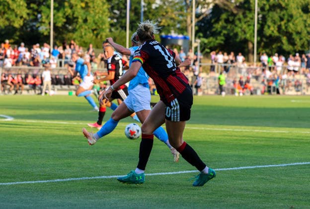 Fussball: Europa: UEFA Women s Champions League 2026 2027 - 2. Qualifikationsrunde, Finale, 08.08.2026 - Eintracht Frankfurt Frauen vs. Malmö FF Frauen - Stadion am Brentanobad (Frankfurt am Main, Deutschland); Laura Freigang (Eintracht Frankfurt Frauen, 10) Frankfurt am Main Stadion am Brentanobad Hessen Deutschland *** Soccer Europe UEFA Women s Champions League 2026–2027, Qualifying Round 2, Final, August 8, 2026 Eintracht Frankfurt Women vs. Malmö FF Women Stadion am Brentanobad, Frankfurt am Main, Germany Laura Freigang Eintracht Frankfurt Women, 10 Frankfurt am Main Stadion am Brentanobad, Hesse, Germany Copyright: xAmiirxAmedjouax