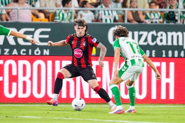 August 8, 2026, Sevilla, Sevilla, Spain: Ben Gannon-Doak of AFC Bournemouth in action during the friendly match football match played between Real Betis and AFC Bournemouth at La Cartuja stadium on August 8, 2026, in Sevilla, Spain. Sevilla Spain - ZUMAa181 20260808_zaa_a181_103 Copyright: xJoaquinxCorcherox