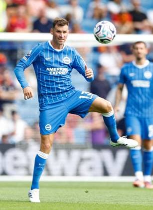 Pascal Gross of Brighton and Hove Albion Brighton and Hove Albion v Roma, Pre Season Friendly, Football, American Express Community Stadium, Brighton, UK - 08 Aug 2026Brighton American Express Community Stadi United Kingdom EDITORIAL USE ONLY No use with unauthorised audio, video, data, fixture lists, club league logos or live services. Online in-match use limited to 120 images, no video emulation. No use in betting, games or single club league player publications.  Copyright: xMattxImpey Shutterstockx 17050873ax