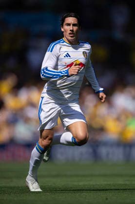 Leeds United v RB Leipzig - Pre-Season Friendly LEEDS, ENGLAND - AUGUST 8: Harry Wilson of Leeds United in action during the during the pre-season friendly match between Leeds United and RB Leipzig at Elland Road on August 8, 2026 in Leeds, England. ***Local Caption*** Harry Wilson Leeds Elland Road England United Kingdom Copyright: xVisionhausx 776537830