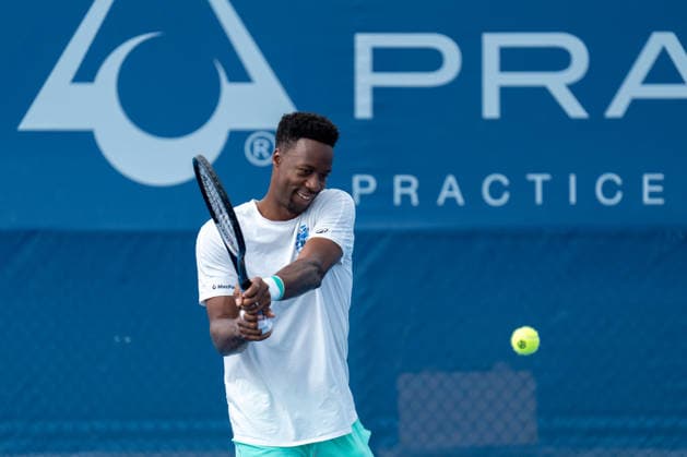 Cincinnati Open: Gael Monfils Gael Monfils is seen on the practice courts at the Cincinnati Open in Mason, Ohio, on August 8, 2028. Mason United States  Copyright: xJasonxWhitmanx originalFilename:whitman-cincinna260808_npNCN.jpg