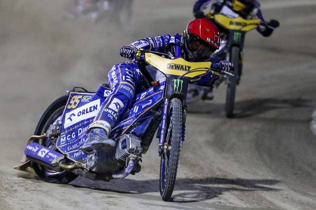 Ryga 08.08.2026. Zuzel FIM indywidualne mistrzostwa swiata na zuzlu sezon 2026 --- FIM Speedway Grand Prix season 2026 nz Bartosz Zmarzlik Fot. Kacper Staniec NEWSPIX.PL --- newspix.pl 