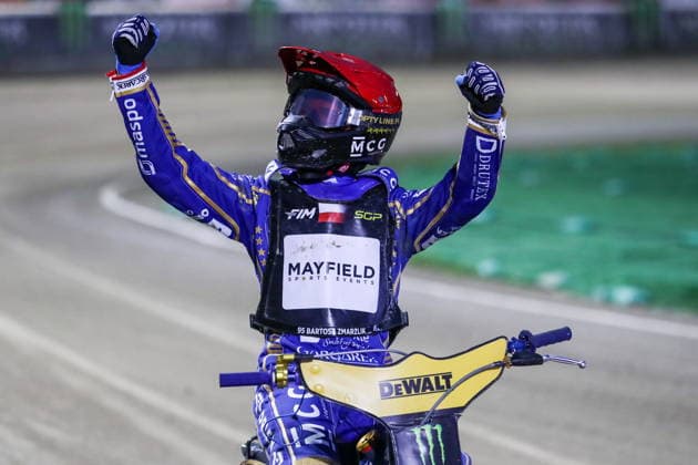 Ryga 08.08.2026. Zuzel FIM indywidualne mistrzostwa swiata na zuzlu sezon 2026 --- FIM Speedway Grand Prix season 2026 nz Bartosz Zmarzlik Fot. Kacper Staniec NEWSPIX.PL --- newspix.pl 