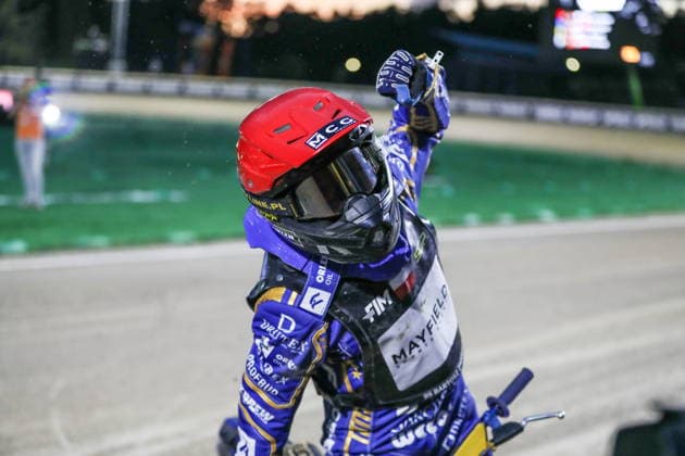Ryga 08.08.2026. Zuzel FIM indywidualne mistrzostwa swiata na zuzlu sezon 2026 --- FIM Speedway Grand Prix season 2026 nz Bartosz Zmarzlik Fot. Kacper Staniec NEWSPIX.PL --- newspix.pl 