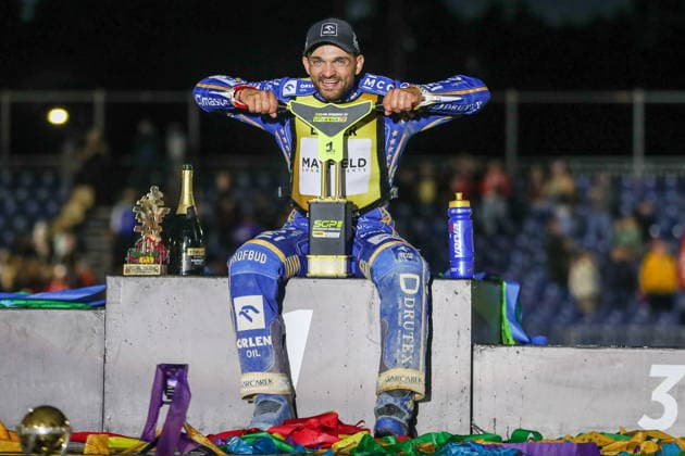 Ryga 08.08.2026. Zuzel FIM indywidualne mistrzostwa swiata na zuzlu sezon 2026 --- FIM Speedway Grand Prix season 2026 nz Bartosz Zmarzlik Fot. Kacper Staniec NEWSPIX.PL --- newspix.pl 