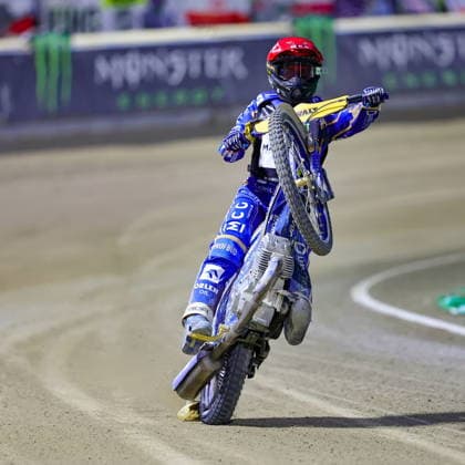 08.08.2026 RYGA (LOTWA) - BIKERNIEKI SPEEDWAY STADIUM, ZUZEL (SPEEDWAY), INDYWIDUALNE MISTRZOSTWA SWIATA (FIM SPEEDWAY World Championship, WM, Weltmeisterschaft GRAND PRIX 2026) - DEWALT FIM SPEEDWAY GRAND PRIX OF LATVIA - RIGA; RUNDA 8 NZ BARTOSZ ZMARZLIK - RADOSC WYGRANA FOTO PAWEL WILCZYNSKI CYFRASPORT NEWSPIX.PL --- newspix.pl 