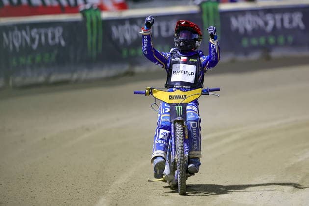 08.08.2026 RYGA (LOTWA) - BIKERNIEKI SPEEDWAY STADIUM, ZUZEL (SPEEDWAY), INDYWIDUALNE MISTRZOSTWA SWIATA (FIM SPEEDWAY World Championship, WM, Weltmeisterschaft GRAND PRIX 2026) - DEWALT FIM SPEEDWAY GRAND PRIX OF LATVIA - RIGA; RUNDA 8 NZ BARTOSZ ZMARZLIK - RADOSC WYGRANA FOTO PAWEL WILCZYNSKI CYFRASPORT NEWSPIX.PL --- newspix.pl 