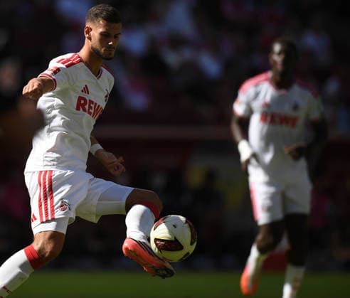 08.08.2026, xophax, Fussball 1.Bundesliga, 1.FC Koeln Testspiel im Rhein Energie Stadion in Köln . 1.FC Köln gegen Real Sociedad San Sebastian. Tom Krauss ( 1.FC Köln ) Köln Cologne *** August 8, 2026, xophax, Soccer, Bundesliga 1, 1. FC Köln Friendly Match at Rhein Energie Stadium in Cologne: 1. FC Köln vs. Real Sociedad San Sebastián, Tom Krauss, 1. FC Köln, Cologne