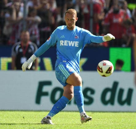08.08.2026, xophax, Fussball 1.Bundesliga, 1.FC Koeln Testspiel im Rhein Energie Stadion in Köln . 1.FC Köln gegen Real Sociedad San Sebastian. Marvin Schwäbe ( 1.FC Köln ) Köln Cologne *** August 8, 2026, xophax, Soccer, Bundesliga 1, 1. FC Köln Friendly Match at the Rhein Energie Stadium in Cologne, 1. FC Köln vs. Real Sociedad San Sebastián, Marvin Schwäbe, 1. FC Köln, Cologne