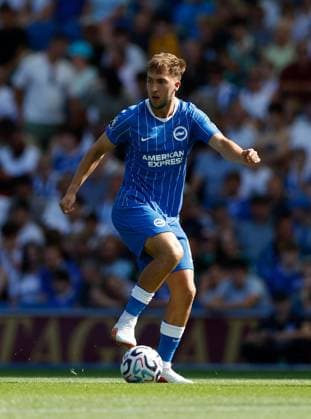 Jack Hinshelwood of Brighton and Hove Albion Brighton and Hove Albion v Roma, Pre Season Friendly, Football, American Express Community Stadium, Brighton, UK - 08 Aug 2026Brighton American Express Community Stadi United Kingdom EDITORIAL USE ONLY No use with unauthorised audio, video, data, fixture lists, club league logos or live services. Online in-match use limited to 120 images, no video emulation. No use in betting, games or single club league player publications.  Copyright: xMattxImpey Shutterstockx 17050873dn