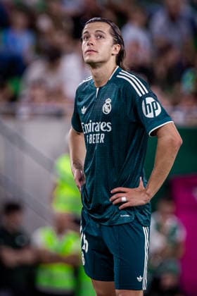 Fußball, Testspiel, Ferencvaros Budapest -Real Madrid FERENCVAROS - REAL MADRID Alvaro Fernandez Carreras of Real during the FIFA friendly football match between Ferencvaros and Ream Madrid CF at the Ferencvaros stadium (Groupama arena). Budapest, Hungary, August 08, 2026. Photo by Branislav Racko Copyright: xx 080A0324