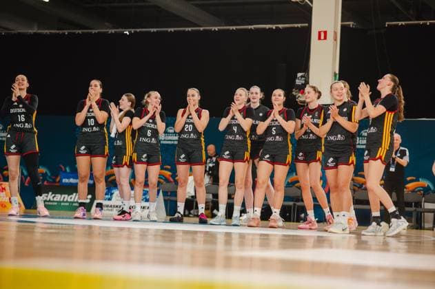 RECORD DATE NOT STATED Am 08.08.2026 trafen die U18-Mannschaften von Deutschland und Slowenien in der Europameisterschaft im Kistamässan in Stockholm aufeinander. Die Foto-Galerie zeigt die besten Szenen des Basketballspiels. Es handelt sich um ein wichtiges Turnier für die Nachwuchsspieler. Europameisterschaft u18w, Deutschland vs Slowenien, 08.08.2026, Stockholm, Kistamässan *** On August 8, 2026, the U18 teams from Germany and Slovenia faced off in the European Championship at Kistamässan in Stockholm. The photo gallery shows the best moments from the basketball game. This is an important tournament for young players: the U18 Women’s European Championship, Germany vs. Slovenia, August 8, 2026, Stockholm, Kistamässan Copyright: xJoelxKruehlerx