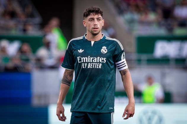Fußball, Testspiel, Ferencvaros Budapest -Real Madrid FERENCVAROS - REAL MADRID Federico Valverde of Real during the FIFA friendly football match between Ferencvaros and Ream Madrid CF at the Ferencvaros stadium (Groupama arena). Budapest, Hungary, August 08, 2026. Photo by Branislav Racko Copyright: xx 080A8929
