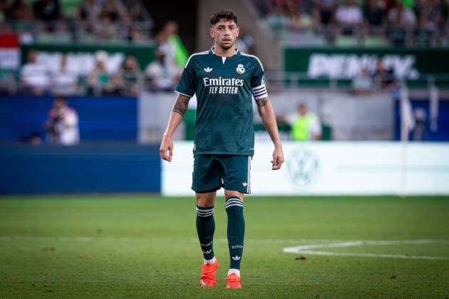 Fußball, Testspiel, Ferencvaros Budapest -Real Madrid FERENCVAROS - REAL MADRID Federico Valverde of Real during the FIFA friendly football match between Ferencvaros and Ream Madrid CF at the Ferencvaros stadium (Groupama arena). Budapest, Hungary, August 08, 2026. Photo by Branislav Racko Copyright: xx 080A8933