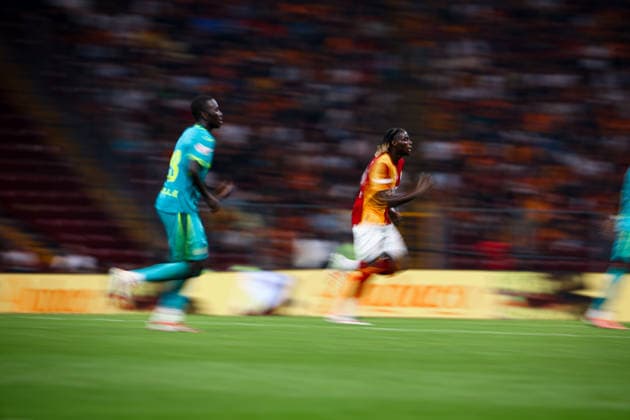 Galatasaray vs Villarreal CF friendly match Lesley Ugochukwu of Galatasaray in action during the match. Galatasaray and Villarreal CF faced each other during friendly match. The match took place Ali Sami Yen Rams Park Stadium on August 8th, 2026. Istanbul Istanbul Turkey Copyright: xBurakxBasturkx