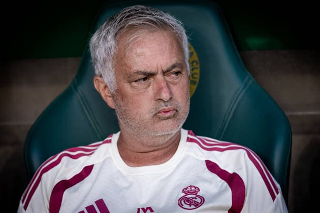 Fußball, Testspiel, Ferencvaros Budapest -Real Madrid FERENCVAROS - REAL MADRID Head coach of Real Madrid Jose Mourinho during the FIFA friendly football match between Ferencvaros and Ream Madrid CF at the Ferencvaros stadium (Groupama arena). Budapest, Hungary, August 08, 2026. Photo by Branislav Racko Copyright: xx 080A7941