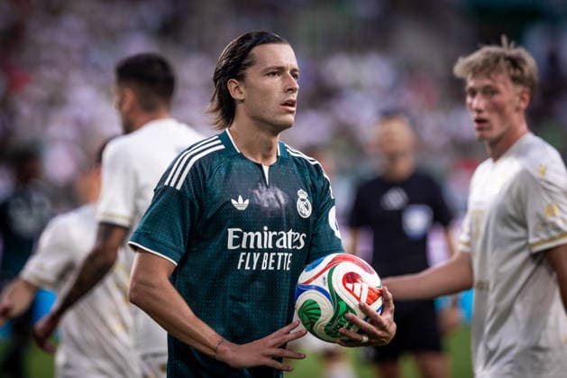Fußball, Testspiel, Ferencvaros Budapest -Real Madrid FERENCVAROS - REAL MADRID Alvaro Fernandez Carreras of Real during the FIFA friendly football match between Ferencvaros and Ream Madrid CF at the Ferencvaros stadium (Groupama arena). Budapest, Hungary, August 08, 2026. Photo by Branislav Racko Copyright: xx 080A8827