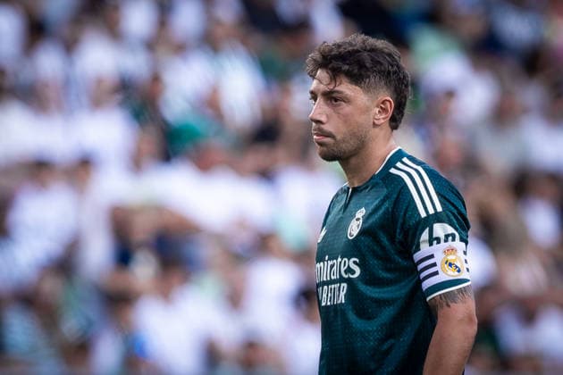 Fußball, Testspiel, Ferencvaros Budapest -Real Madrid FERENCVAROS - REAL MADRID Federico Valverde of Real during the FIFA friendly football match between Ferencvaros and Ream Madrid CF at the Ferencvaros stadium (Groupama arena). Budapest, Hungary, August 08, 2026. Photo by Branislav Racko Copyright: xx 080A8106