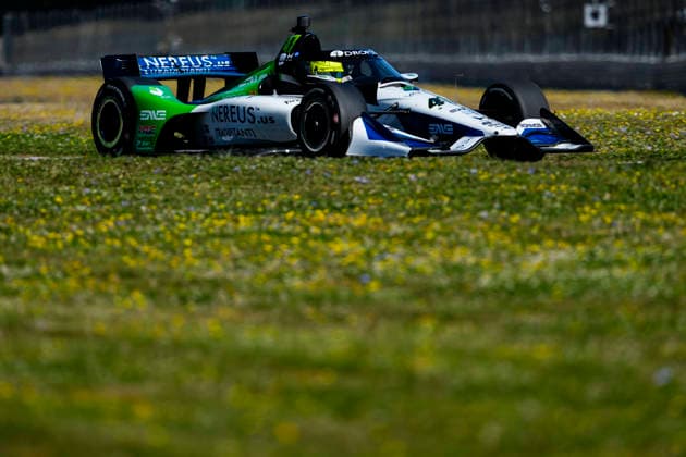 August 8, 2026, Portland, Oregon, USA: Mick Schumacher drives the 47 Rahal Letterman Lanigan Racing Honda during practice and qualifying for the IndyCar, Indy Car, IRL, USA Grand Prix of Portland at the Portland International Raceway. IndyCar Qualifying Portland Grand Prix  - ZUMAd212 20260808_zsp_d212_005 Copyright: xRichardxDolex