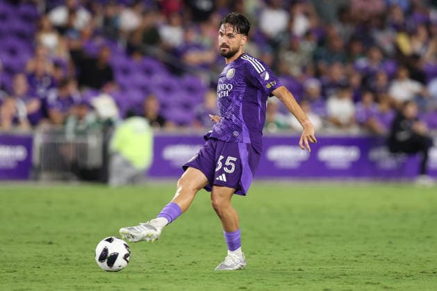 August 8, 2026, Orlando, Florida, USA: Orlando City SC midfielder JORAN GERBET (35) passes the ball during a match against Leon. Orlando City SC hosted Leon in a Leagues Cup march at Inter.Co Stadium in Orlando, FL. Soccer 2026: Leon 2:1 Orlando City SC  - ZUMAm299 20260808_znp_m299_016 Copyright: xTaylorxMcFeex
