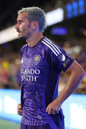 August 8, 2026, Orlando, Florida, USA: Orlando City SC forward ANTOINE GREIZMANN (7) looks on during a match against Leon. Orlando City SC hosted Leon in a Leagues Cup march at Inter.Co Stadium in Orlando, FL. Soccer 2026: Leon 2:1 Orlando City SC  - ZUMAm299 20260808_znp_m299_017 Copyright: xTaylorxMcFeex