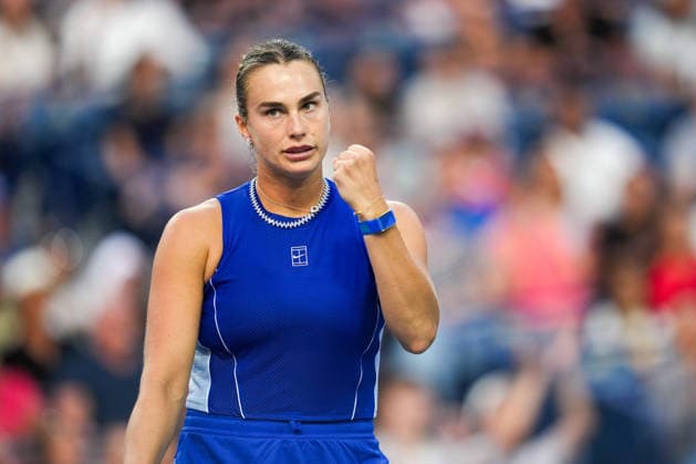 National Bank Open 2026 - Day 8 TORONTO, CANADA - AUGUST 8 : Aryna Sabalenka gestures after scoring a point against Ekaterina Alexandrova in the round of 16 during the WTA, Tennis Damen 1000 National Bank Open in Toronto, Ontario, Canada on August 8, 2026. Mert Alper Dervis Anadolu Ontario Canada. Editorial use only. Please get in touch for any other usage.  Copyright: x2026xAnadoluxMertxAlperxDervisx