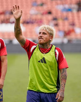 SANDY, UT - AUGUST 08: Diego Luna 10 of Real Salt Lake warms up prior to the Leagues Cup Phase One match between Atlante FC and Real Salt Lake on August 8, 2026 at America First Field in Sandy, UT. (Photo by Aaron Baker Icon Sportswire) SOCCER: AUG 08 Leagues Cup Salt Lake vs Atlante EDITORIAL USE ONLY Icon260808016