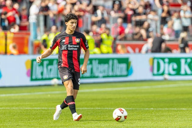 Ibrahim Maza (Bayer 04 Leverkusen) controls the ball during the pre-season friendly match between Bayer 04 Leverkusen and Sevilla FC at BayArena on August 8, 2026 in Leverkusen, Germany. (Photo by Mario Hommes DeFodi Images) - *** Ibrahim Maza of Bayer 04 Leverkusen controls the ball during the preseason friendly match between Bayer 04 Leverkusen and Sevilla FC at BayArena on August 8, 2026, in Leverkusen, Germany. Photo by Mario Hommes, DeFodi Images