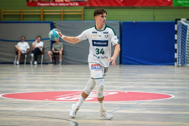 08.08.2026, xovx, Handball Lindencup, HSG Wetzlar - HSC 2000 Coburg Paul Kompenhans (HSG Wetzlar), Freisteller Linden Stadthalle Hessen Deutschland (DE) *** August 8, 2026, xovx, Lindencup Handball Tournament, HSG Wetzlar vs. HSC 2000 Coburg, Paul Kompenhans, HSG Wetzlar, Cutout, Linden Stadthalle, Hesse, Germany, DE