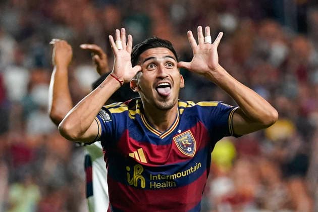 Sport Bilder des Tages #2 SANDY, UT - AUGUST 08: Pablo Ruiz 7 of Real Salt Lake celebrates a second half goal during the Leagues Cup Phase One match between Atlante FC and Real Salt Lake on August 8, 2026 at America First Field in Sandy, UT. (Photo by Aaron Baker Icon Sportswire) SOCCER: AUG 08 Leagues Cup Salt Lake vs Atlante EDITORIAL USE ONLY Icon260808036