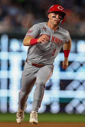 August 8, 2026, Washington D.C, District Of Columbia, United States: Washington, DC; Cincinnati Reds second baseman Matt McLain (9) runs to third base during the Major League Baseball game between the Washington Nationals and the Cincinnati Reds at Nationals Park on Saturday, August 8, 2026. The Nationals beat the Reds 8-2. Washington D.C United States - ZUMAp258 20260808_znp_p258_060 Copyright: xStevexPrakopex