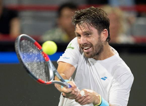 August 8, 2026, Montreal, Pq, Canada: Cameron Norrie of Great Britain hits a return to Arthur Fils of France during round of sixteen tennis action at the National Bank Open in Montreal on Saturday, Aug. 8, 2026. Canada News - August 8, 2026  - ZUMAc35_ 20260808_zaf_c35_208 Copyright: xChristinnexMuschix