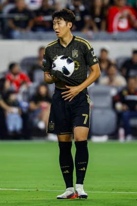 Leagues Cup - LAFC vs Deportivo Toluca Los Angeles FC forward Son Heung-Min in action in the first half during the Leagues Cup Phase One soccer match between Los Angeles FC and Deportivo Toluca at BMO Stadium in Los Angeles, California, USA, 08 August 2026. LOS ANGELES CALIFORNIA United States  Copyright: xCHRISxTORRESx