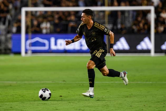 Leagues Cup - LAFC vs Deportivo Toluca Los Angeles FC midfielder Mark Delgado in action in the first half during the Leagues Cup Phase One soccer match between Los Angeles FC and Deportivo Toluca at BMO Stadium in Los Angeles, California, USA, 08 August 2026. LOS ANGELES CALIFORNIA United States  Copyright: xCHRISxTORRESx