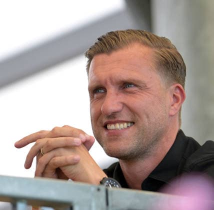 Eintracht Frankfurt. Sportdirektor Markus. Krösche fotografiert beim Fußball Test Spiel Eintracht Frankfurt gegen Hull City am 8.8.2026 in Frankfurt. (DFL DFB REGULATIONS PROHIBIT ANY USE OF PHOTOGRAPHS as IMAGE SEQUENCES and or QUASI-VIDEO) *** Eintracht Frankfurt sporting director Markus Krösche is photographed during the Eintracht Frankfurt vs. Hull City soccer friendly on August 8, 2026, in Frankfurt. DFL and DFB regulations prohibit any use of photographs as image sequences and or quasi-video.