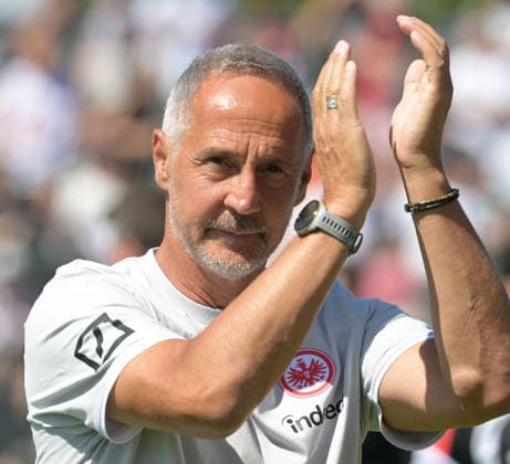 Eintracht Frankfurt. Trainer. Adi Hütter fotografiert beim Fußball Test Spiel Eintracht Frankfurt gegen Hull City am 8.8.2026 in Frankfurt. (DFL DFB REGULATIONS PROHIBIT ANY USE OF PHOTOGRAPHS as IMAGE SEQUENCES and or QUASI-VIDEO) *** Eintracht Frankfurt coach Adi Hütter is photographed during the Eintracht Frankfurt vs. Hull City soccer exhibition match on August 8, 2026, in Frankfurt. DFL and DFB regulations prohibit any use of photographs as image sequences and or quasi-video.