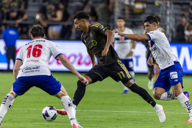 August 8, 2026, Los Angeles, California, USA: Los Angeles FC midfielder Timothy Justin Tillman (11) vies the ball against the Toluca FC during a Leagues Club soccer match on Saturday, Aug. 8, 2026 in Los Angeles. Los Angeles USA - ZUMAc68_ 20260808_zaf_c68_027 Copyright: xRingoxChiux