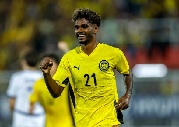 Fußball, ASEAN Hyundai Cup, Malaysia - Philippinen August 8, 2026, Kuala Lumpur, Malaysia: Pavithran Gunalan of Malaysia celebrates after scoring a goal during the ASEAN Hyundai Cup 2026 match between Malaysia and Philippines at Kuala Lumpur Football Stadium, Cheras. Final score; Malaysia 1:0 Philippines. Kuala Lumpur Malaysia - ZUMAs197 20260808_aaa_s197_255 Copyright: xWongxFokxLoyx