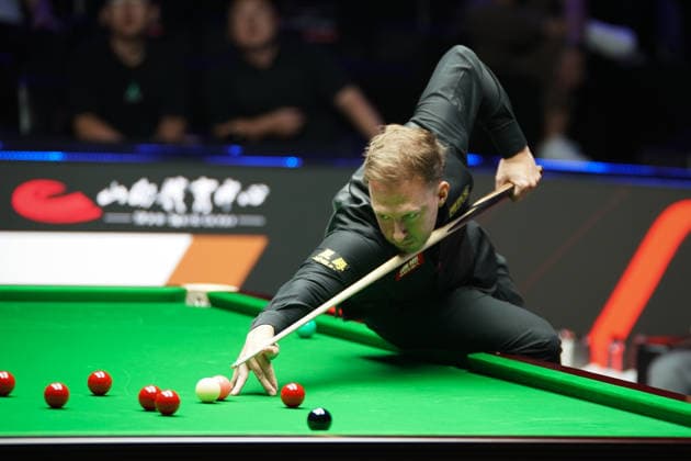 TAIYUAN, CHINA - AUGUST 09: Judd Trump of England plays a shot in the Round 1 match against Noppon Saengkham of Thailand on day 2 of the 2026 China Open (officially the 2026 Satuo China Open) at the Riverside Sports Centre on August 9, 2026 in Taiyuan, Shanxi Province of China.  Copyright: xTaixChengzhex 111658963822