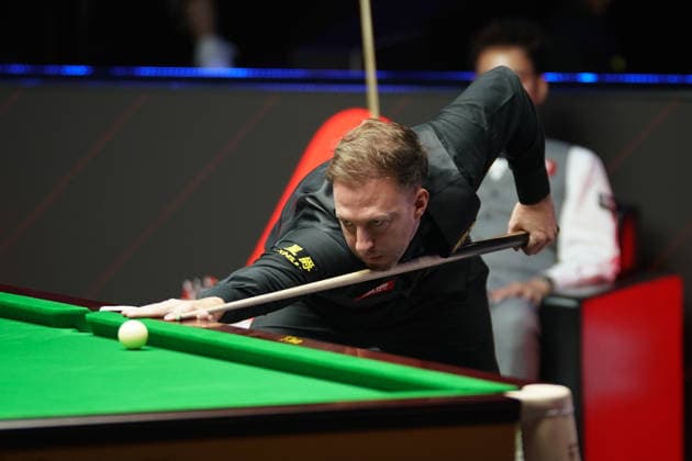 TAIYUAN, CHINA - AUGUST 09: Judd Trump of England plays a shot in the Round 1 match against Noppon Saengkham of Thailand on day 2 of the 2026 China Open (officially the 2026 Satuo China Open) at the Riverside Sports Centre on August 9, 2026 in Taiyuan, Shanxi Province of China.  Copyright: xTaixChengzhex 111658963824