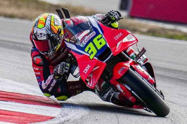 Joan Mir (Spain) of the Honda HRC Castrol ( 36) during MotoGP Warm Up at Round 12 of the 2026 Qatar Airways Grand Prix of Great Britain at Silverstone Circuit, Towcester, England on the 9 August 2026.  Copyright: xDavidxHornx PMI-7310-0218