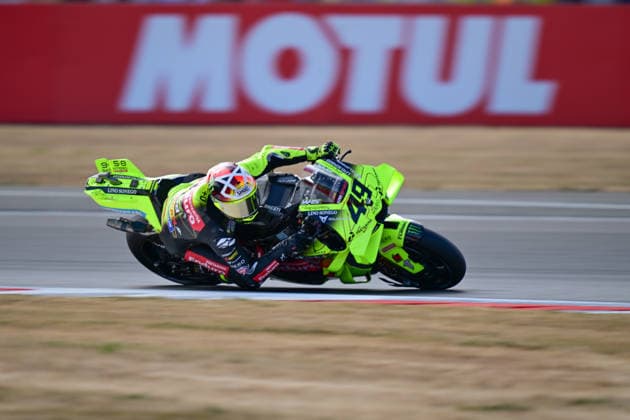 motor racing, Motorsport Moto GP Qatar Airways Grand Prix of Great Britain Pertamina Enduro VR46 Racing team rider Fabio Di Giannantonio (49) during the Moto GP Qatar Airways Grand Prix of Great Britain at Silverstone, Towcester, UK on 9 August 2026. Towcester Silverstone Northamptonshire UK Editorial use only , Copyright: xDennisxGoodwinx PSI-24671-0009
