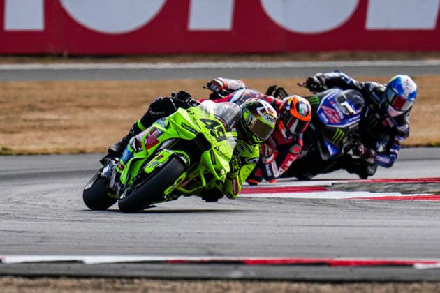 Fabio Di Giannantonio (Italy) of the Pertamina Enduro VR46 Racing Team ( 49) during MotoGP Warm Up at Round 12 of the 2026 Qatar Airways Grand Prix of Great Britain at Silverstone Circuit, Towcester, England on the 9 August 2026.  Copyright: xDavidxHornx PMI-7310-0226