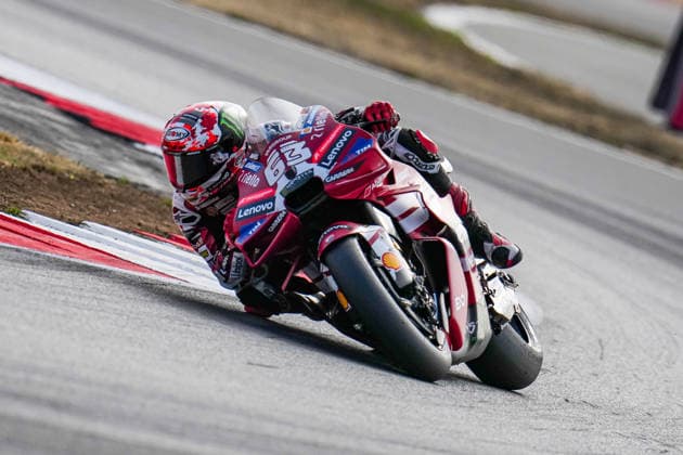 Francesco Bagnaia (Italy) of the Ducati Lenovo Team ( 63) during MotoGP Warm Up at Round 12 of the 2026 Qatar Airways Grand Prix of Great Britain at Silverstone Circuit, Towcester, England on the 9 August 2026.  Copyright: xDavidxHornx PMI-7310-0228