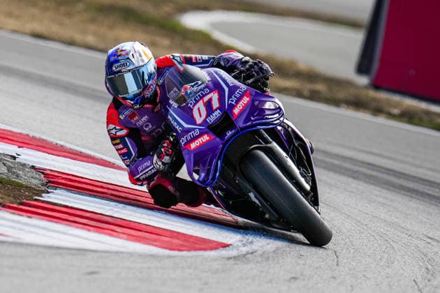 Toprak RazgatlÄ±oglu (Turkey) of the Prima Pramac Yamaha MotoGP ( 7) during MotoGP Warm Up at Round 12 of the 2026 Qatar Airways Grand Prix of Great Britain at Silverstone Circuit, Towcester, England on the 9 August 2026.  Copyright: xDavidxHornx PMI-7310-0231