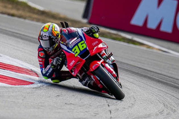 Joan Mir (Spain) of the Honda HRC Castrol ( 36) during MotoGP Warm Up at Round 12 of the 2026 Qatar Airways Grand Prix of Great Britain at Silverstone Circuit, Towcester, England on the 9 August 2026.  Copyright: xDavidxHornx PMI-7310-0241