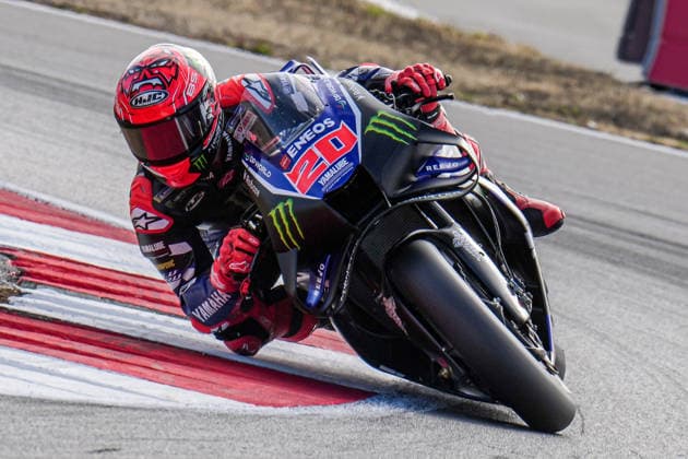 Fabio Quartararo (France) of the Monster Energy Yamaha MotoGP ( 20) during MotoGP Warm Up at Round 12 of the 2026 Qatar Airways Grand Prix of Great Britain at Silverstone Circuit, Towcester, England on the 9 August 2026.  Copyright: xDavidxHornx PMI-7310-0246