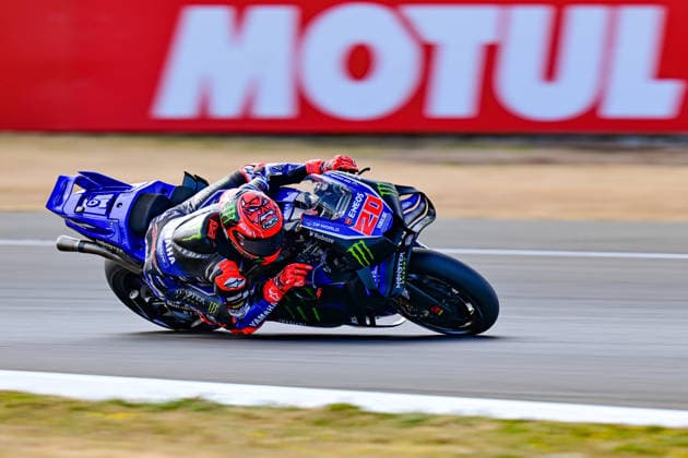 motor racing, Motorsport Moto GP Qatar Airways Grand Prix of Great Britain Monster Energy Yamaha MotoGP team rider Fabio Quartararo (20) during the Moto GP Qatar Airways Grand Prix of Great Britain at Silverstone, Towcester, UK on 9 August 2026. Towcester Silverstone Northamptonshire UK Editorial use only , Copyright: xDennisxGoodwinx PSI-24671-0019